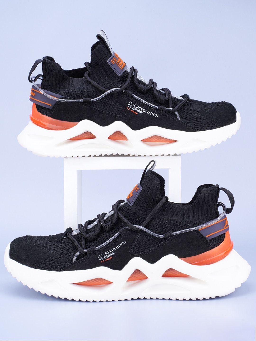 atom men colourblocked mesh basisc sneakers