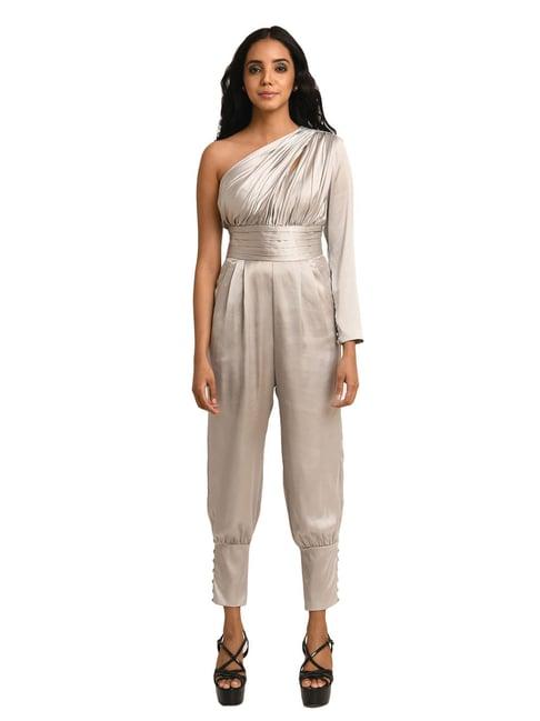 attic salt silver jumpsuit