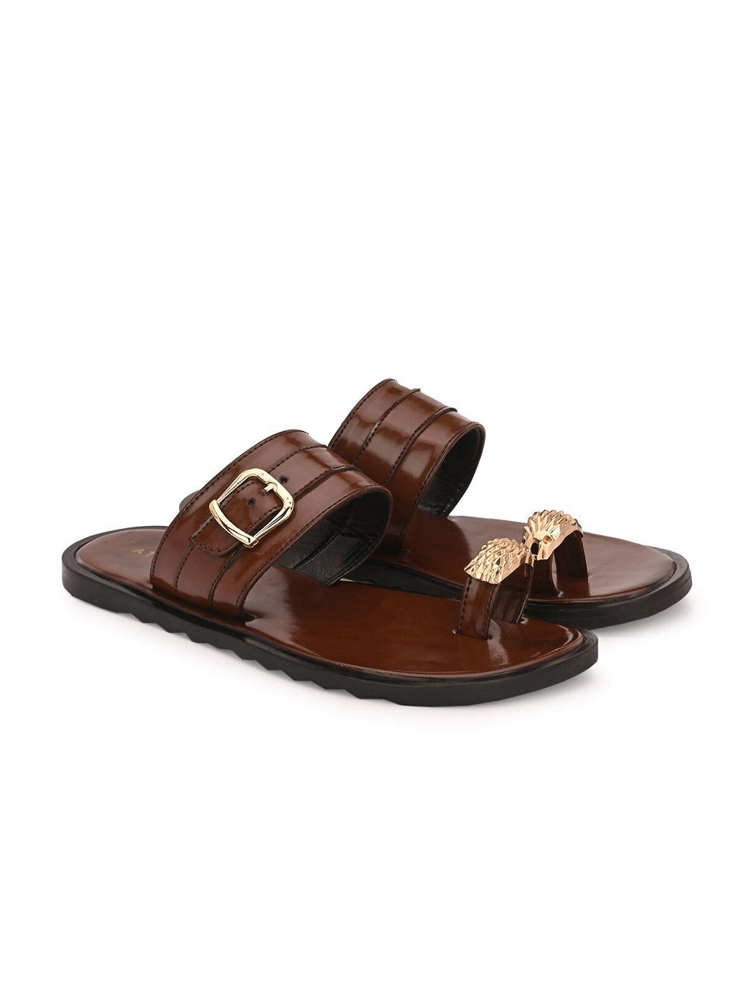 attitudist men leather comfort sandals
