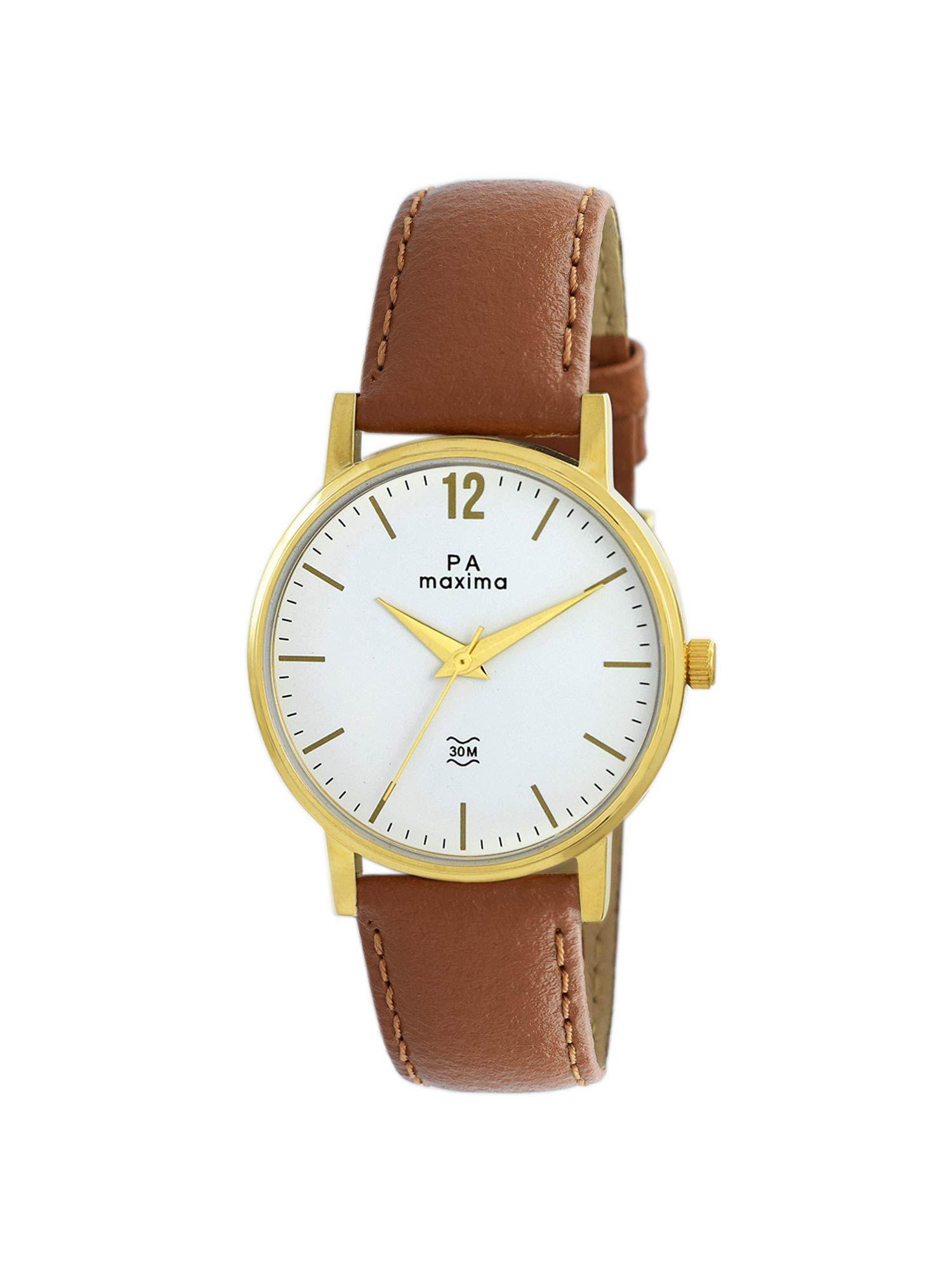 attivo analog watch for men in white dial color