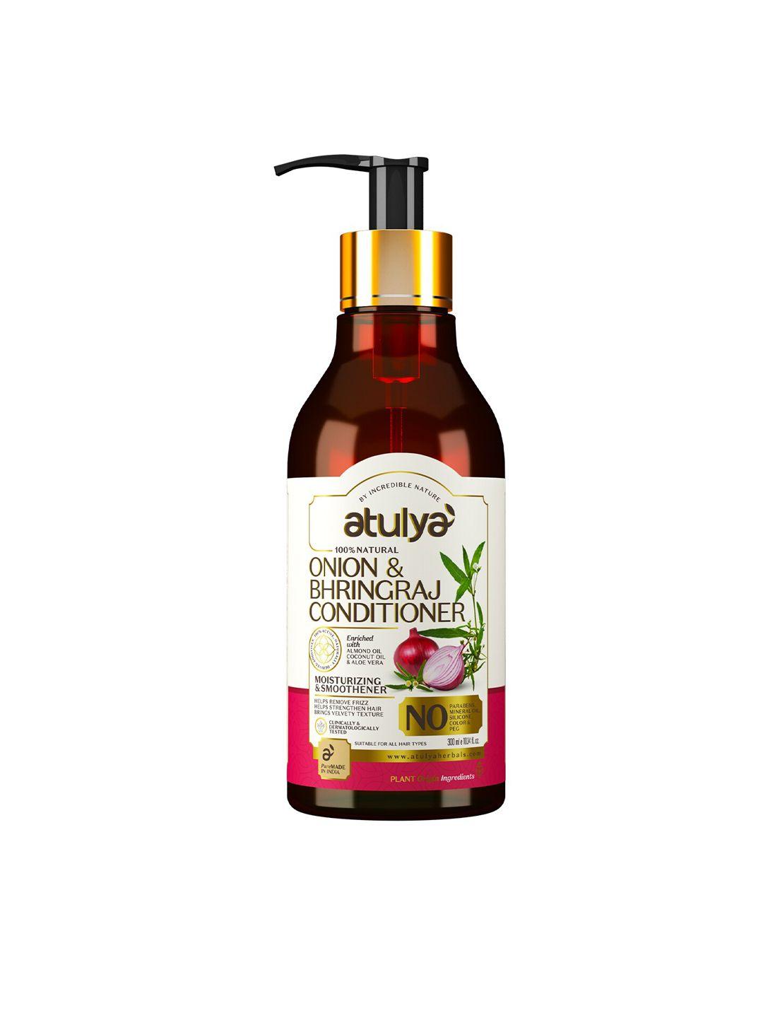 atulya onion & bhringraj hair conditioner for smooth & frizz-free hair - 300 ml