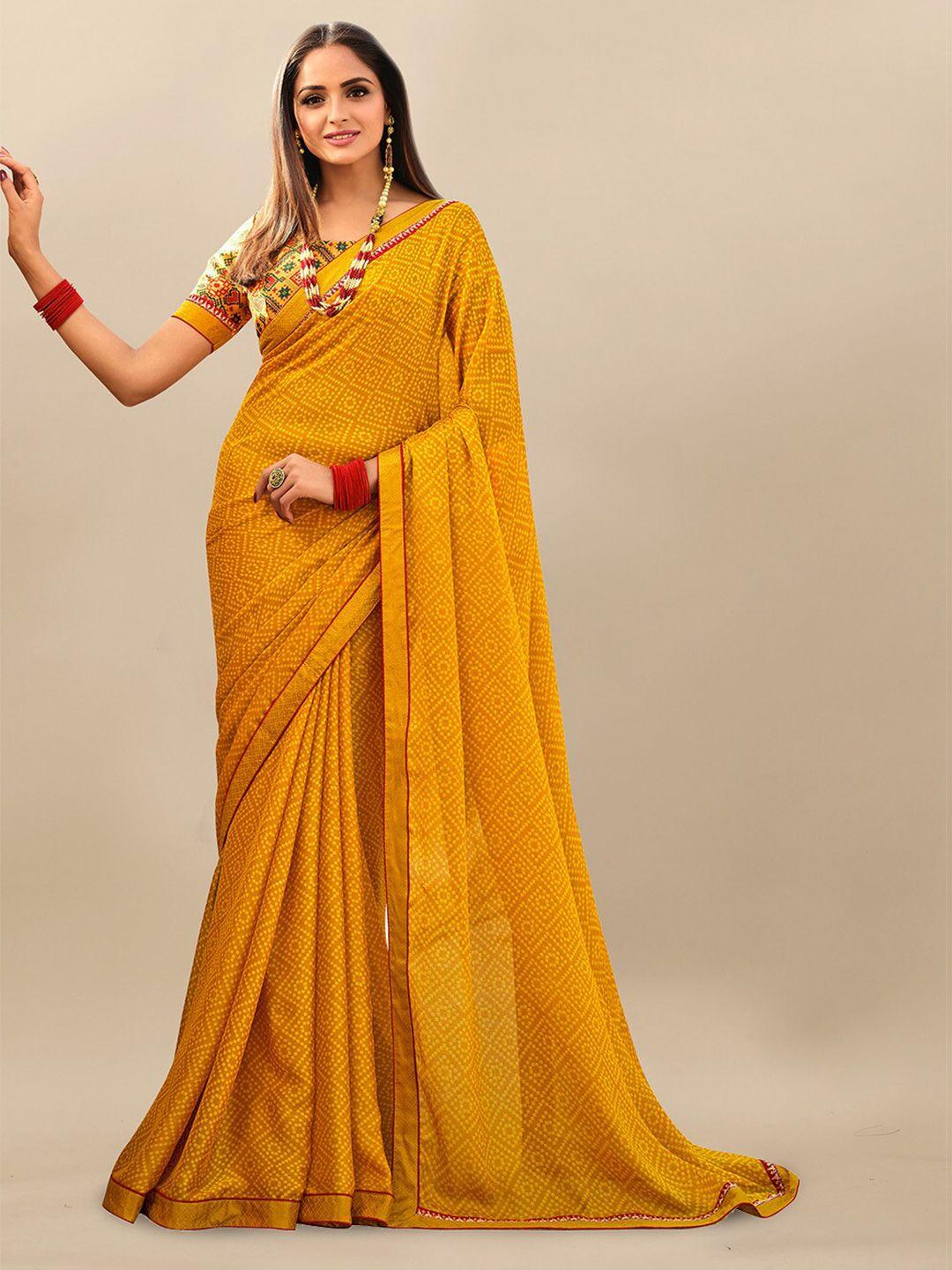 atulyam tex world bandhani printed saree