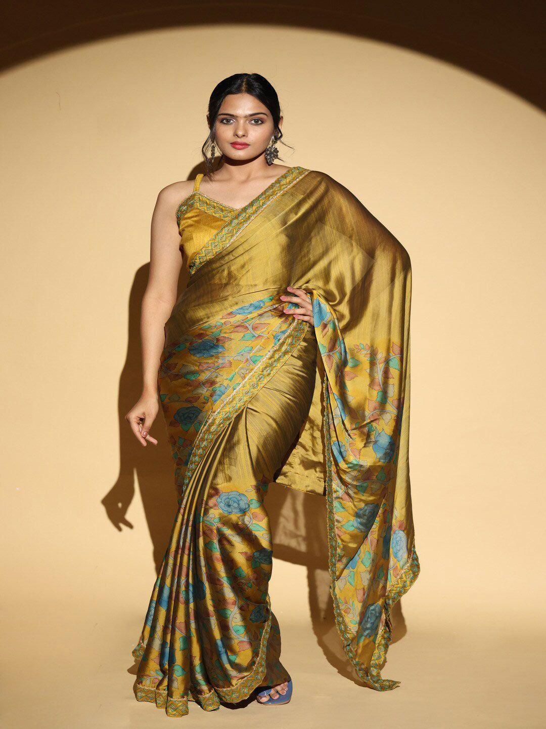 atulyam tex world floral printed saree