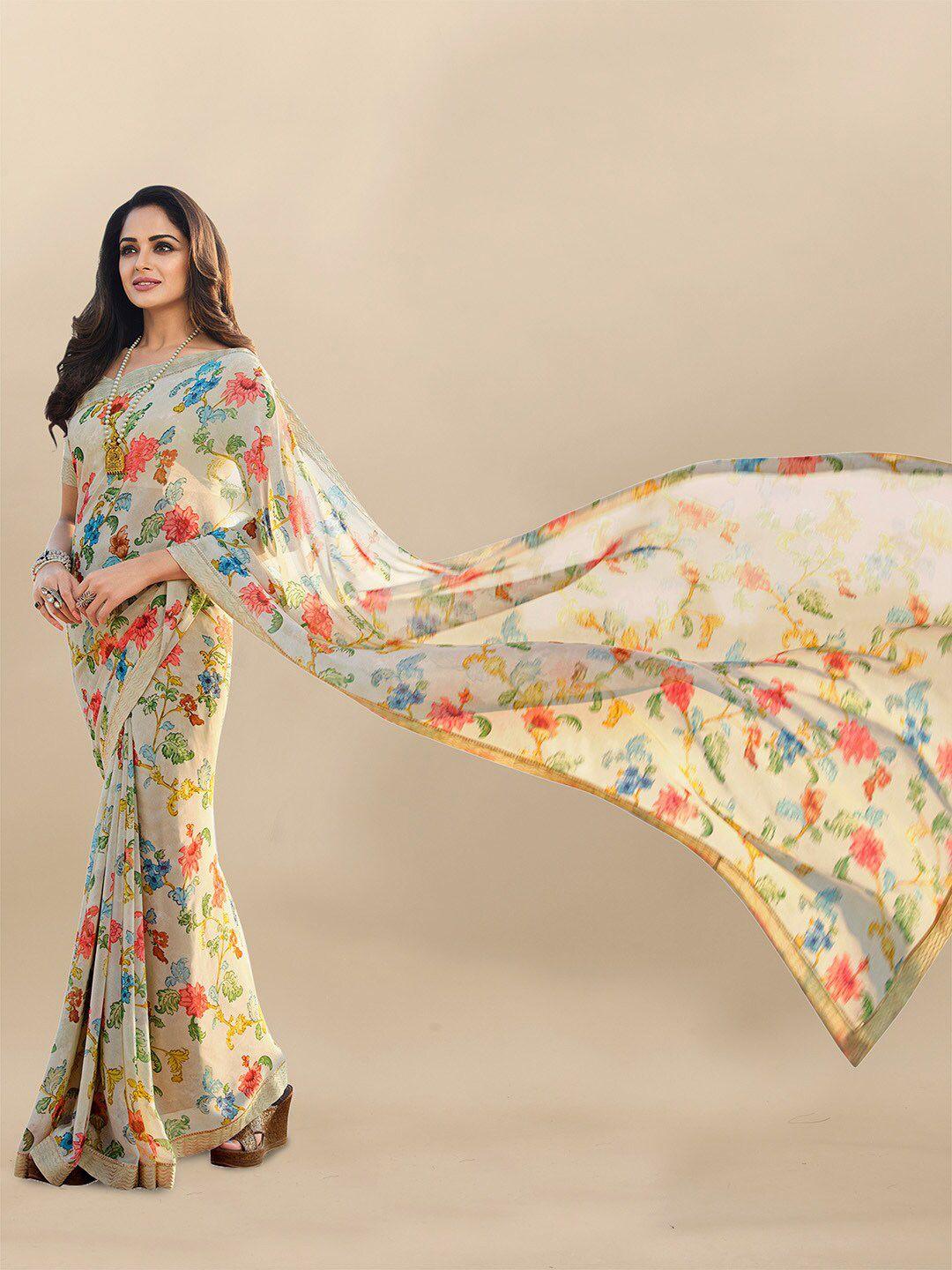 atulyam tex world floral printed saree