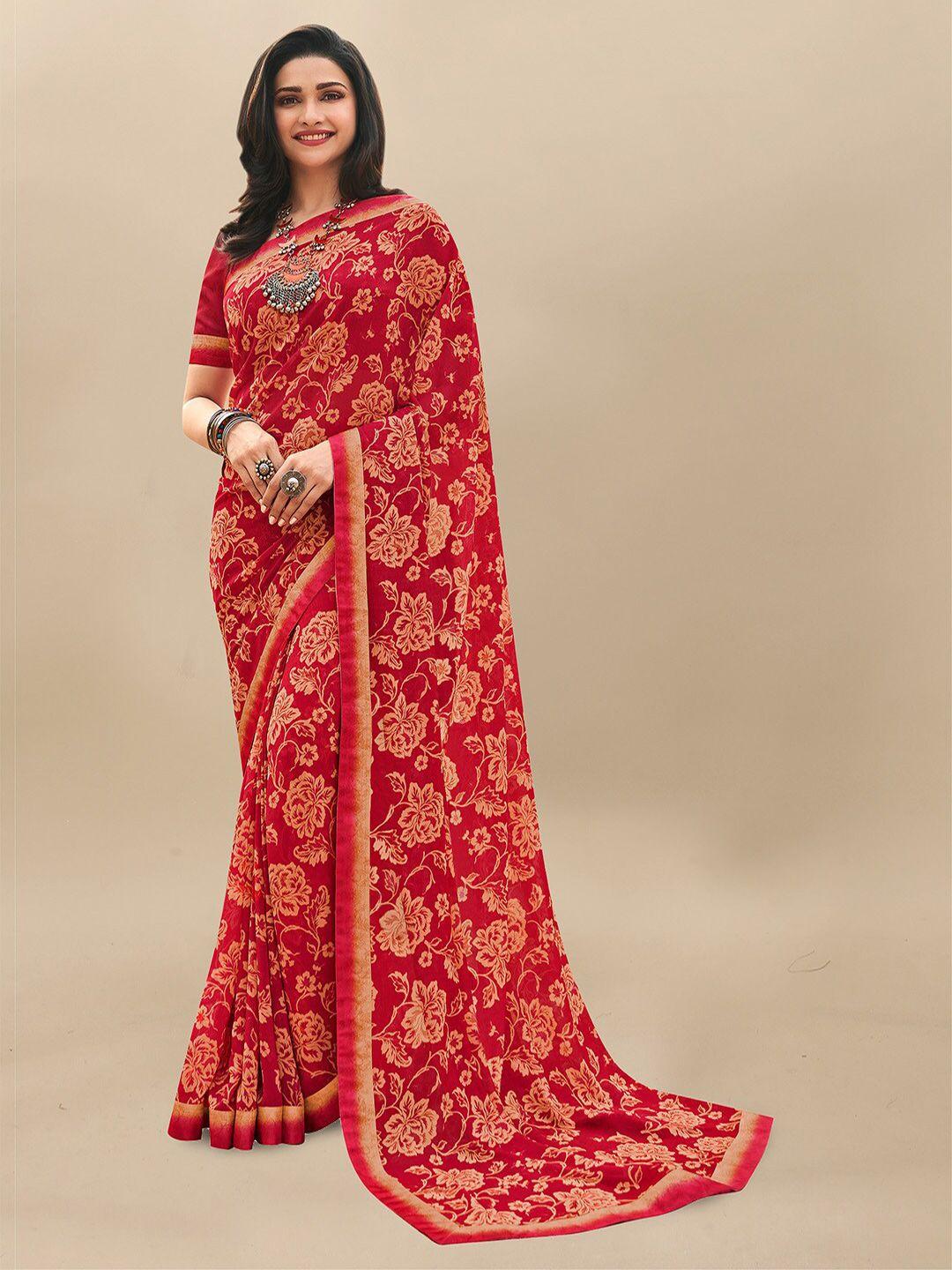 atulyam tex world floral printed saree