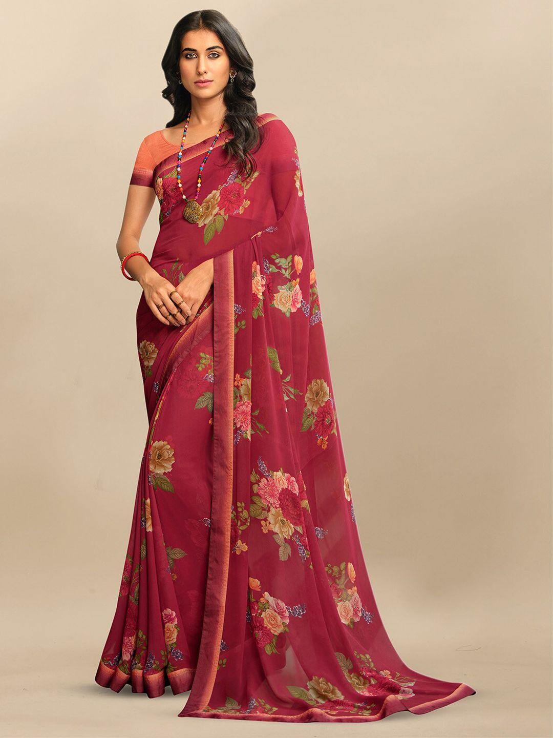 atulyam tex world floral printed saree