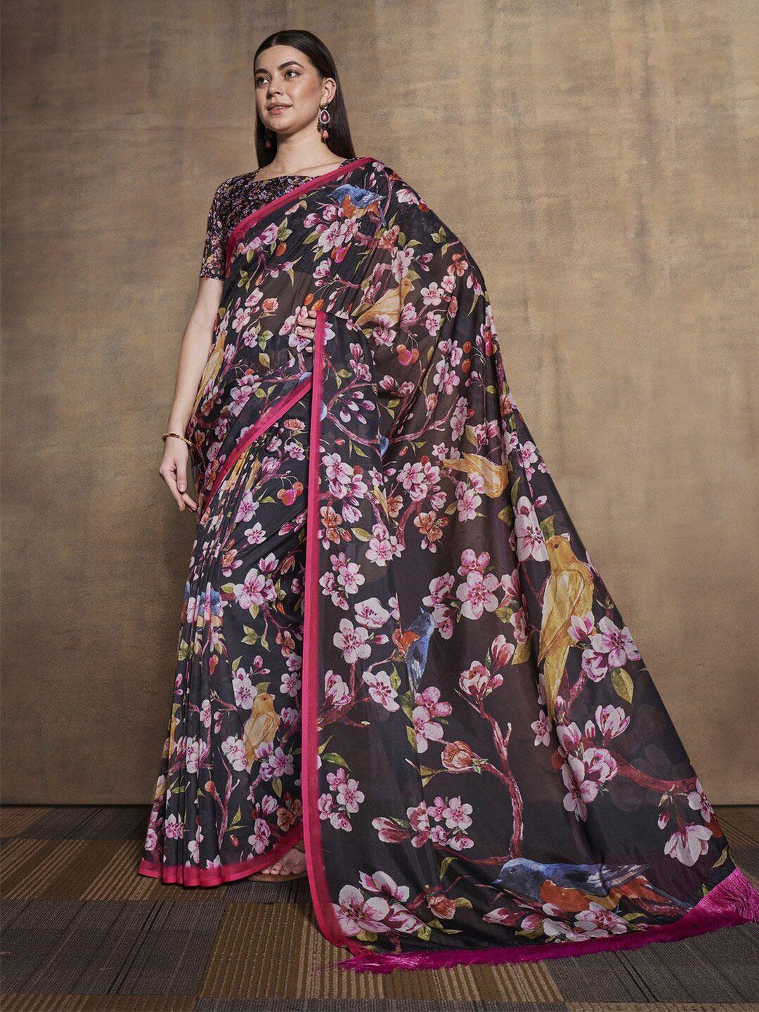 atulyam tex world floral pure silk saree