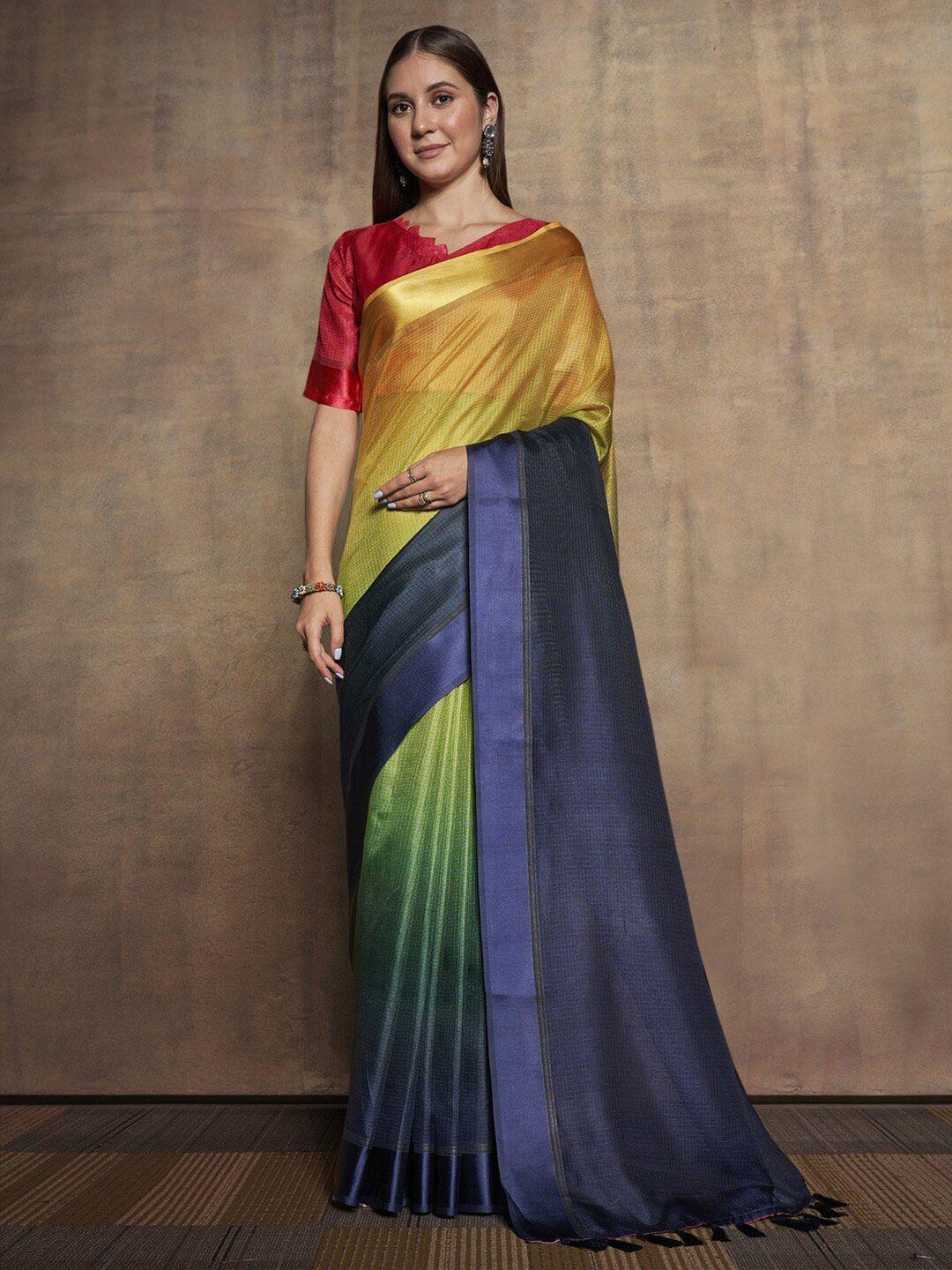 atulyam tex world ombre zari kota saree