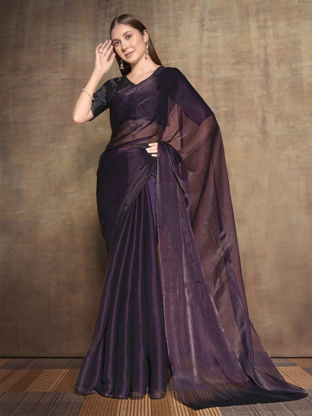 atulyam tex world semi-sheer silk blend saree