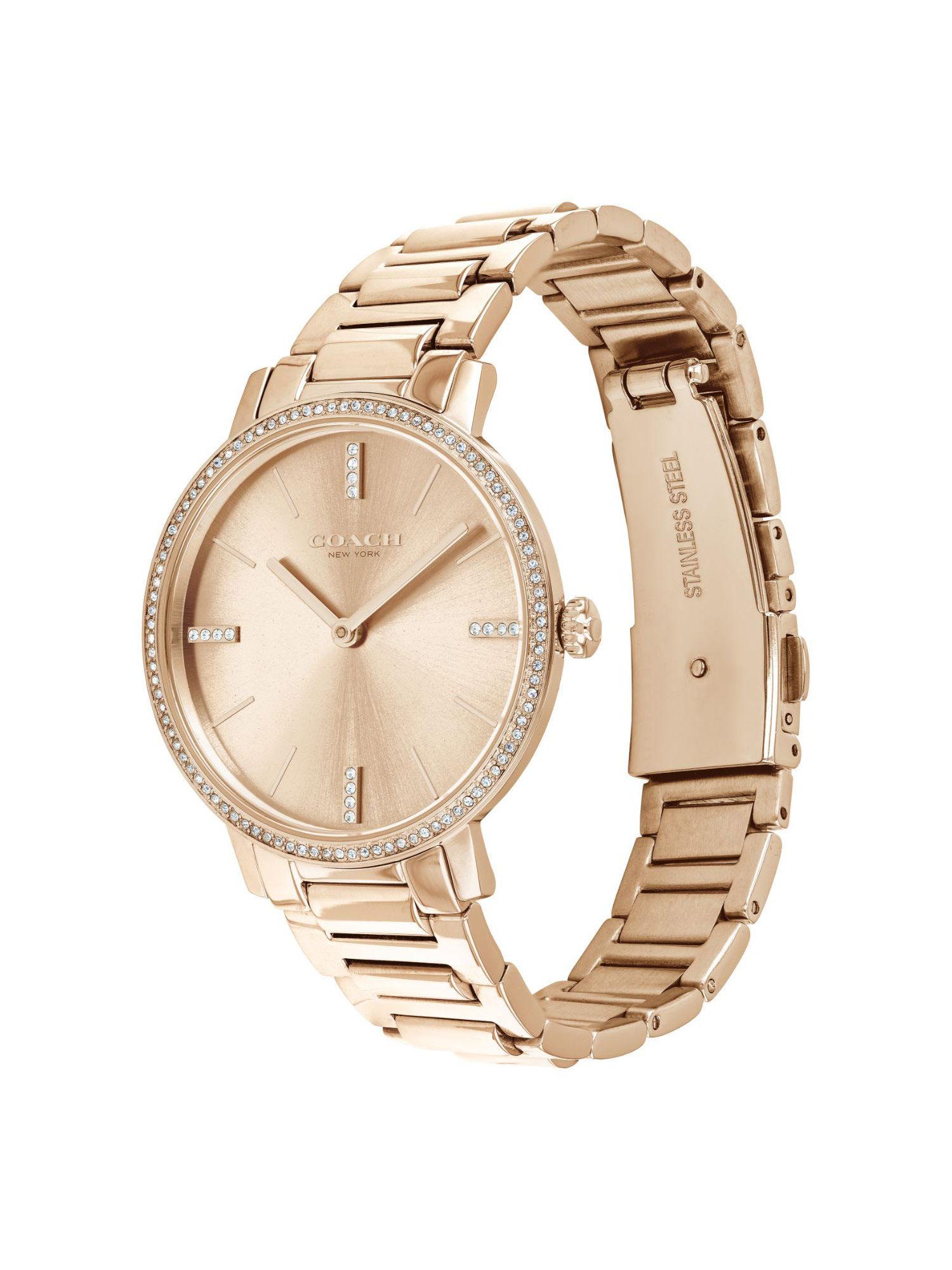 audrey gold toned stainless steel ladies watch - co14503354w