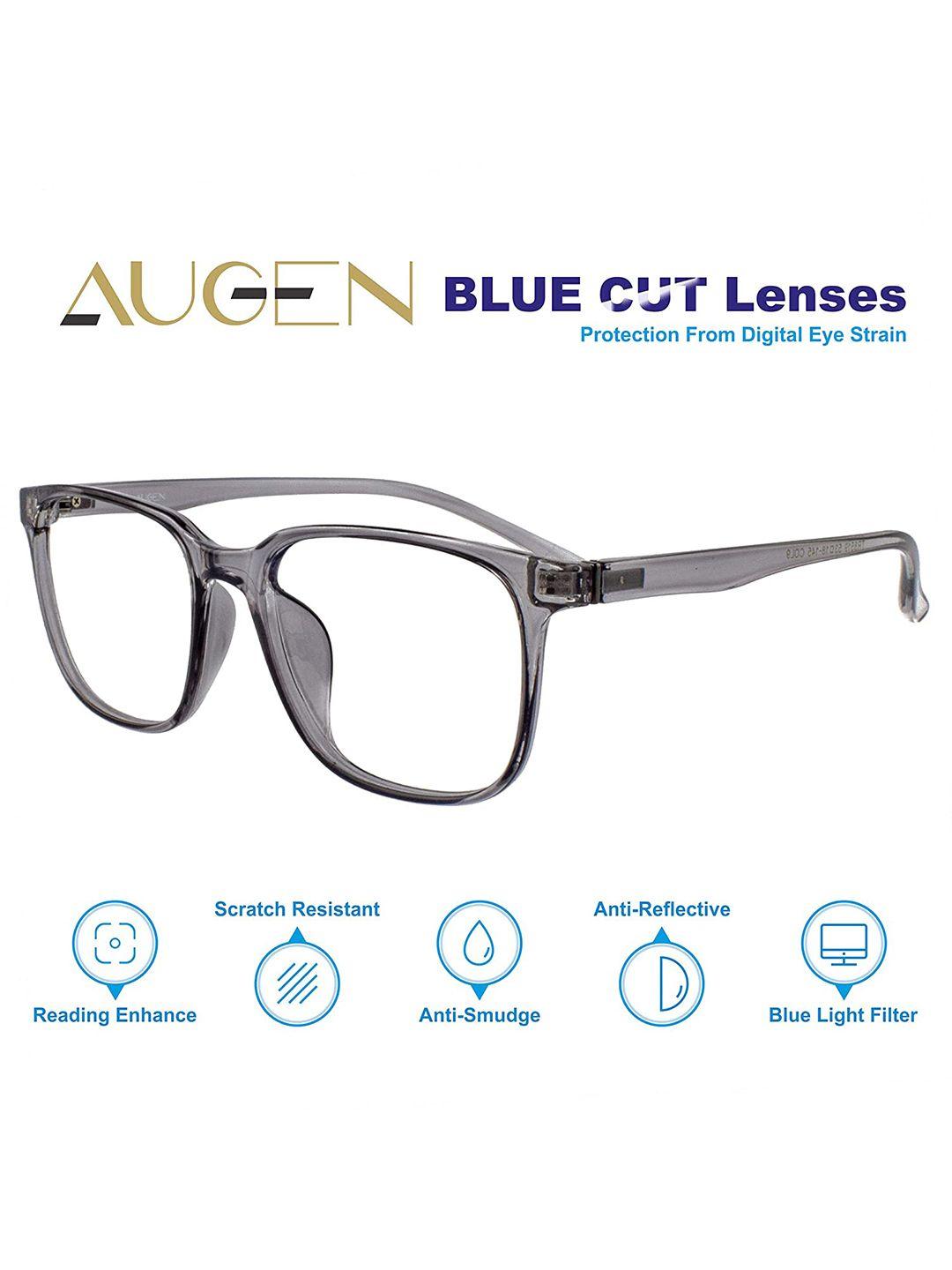 augen unisex grey full rim square frames