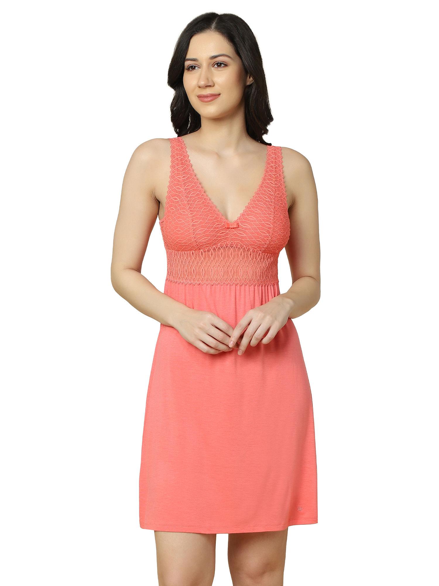 aura spotlight sustainable nightdress - orange