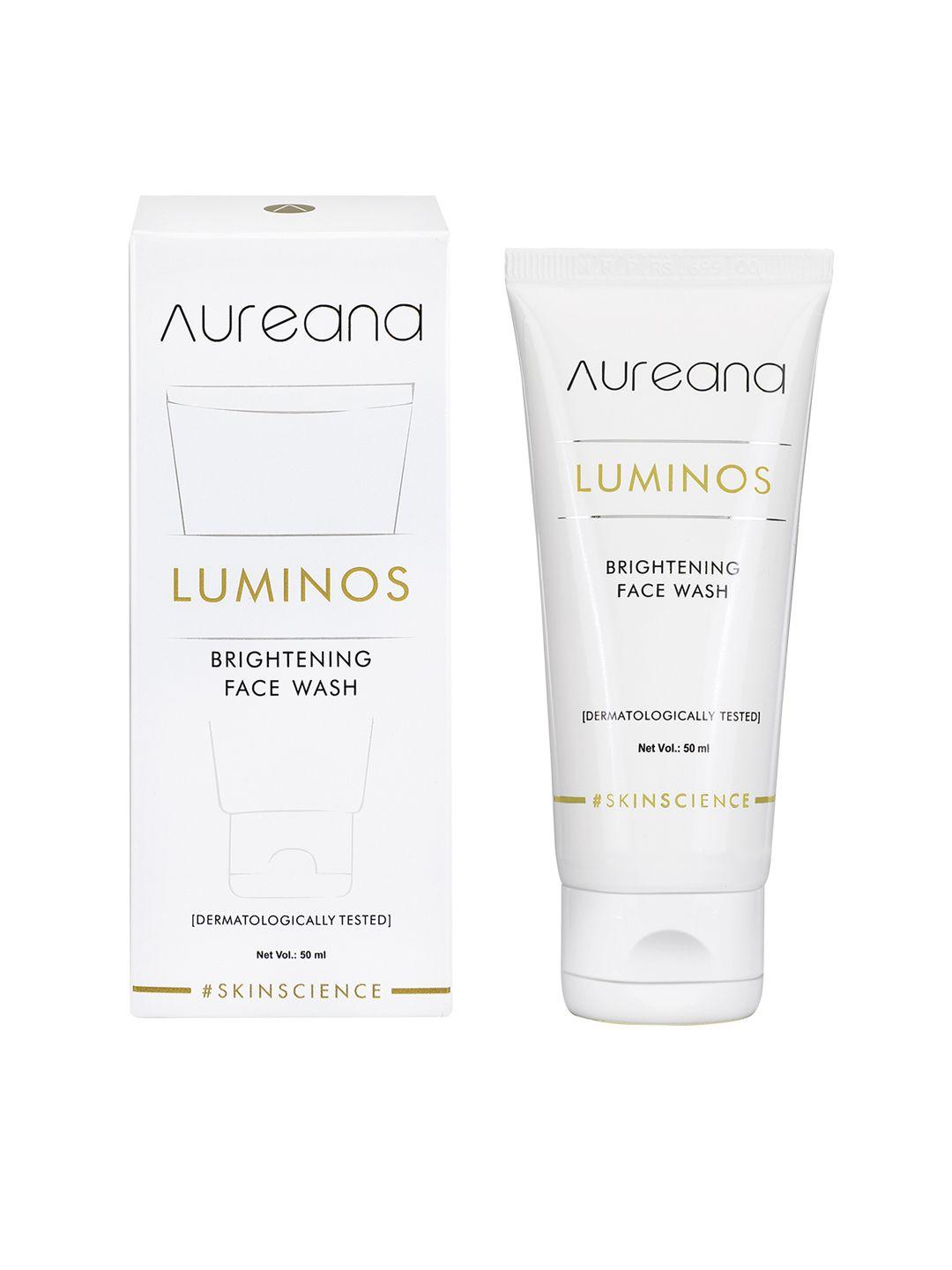 aureana luminos brightening face wash 50 ml