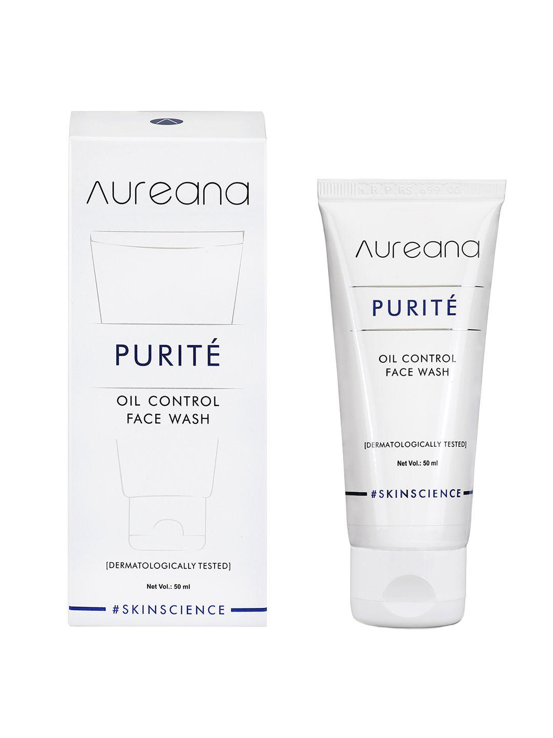 aureana purite oil control face wash 50 ml