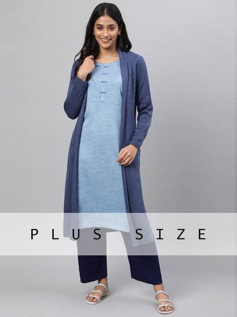 aurelia blue regular fit cardigan