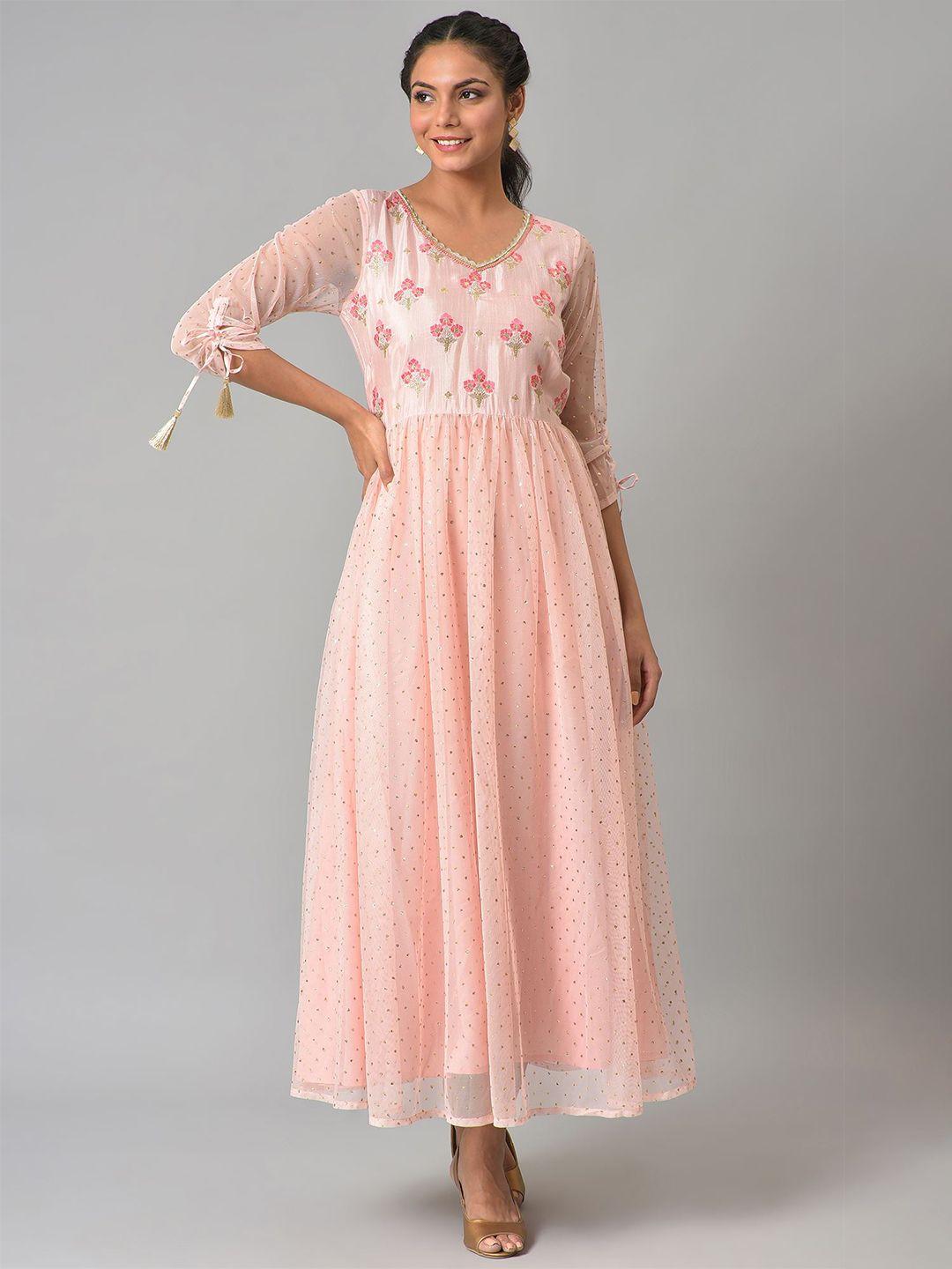 aurelia pink floral maxi dress