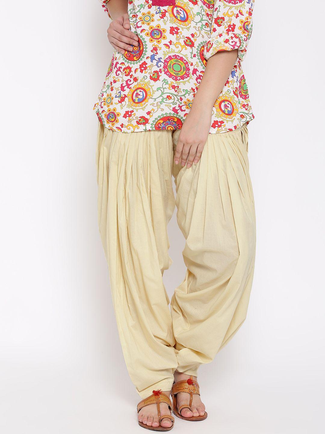 aurelia women cream coloured patiala pants