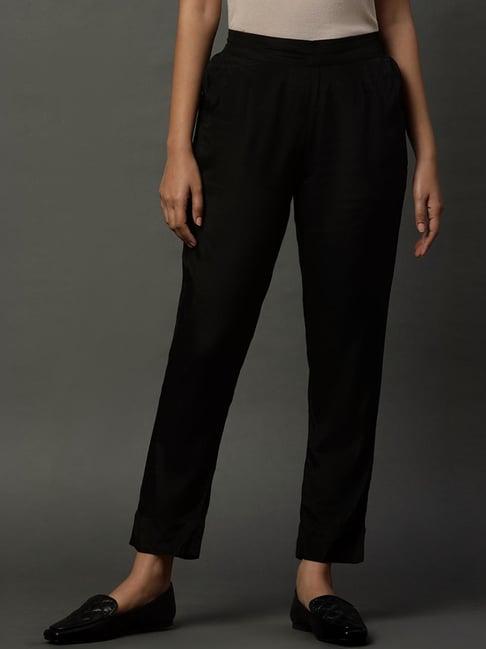 aurelia black slim fit pants