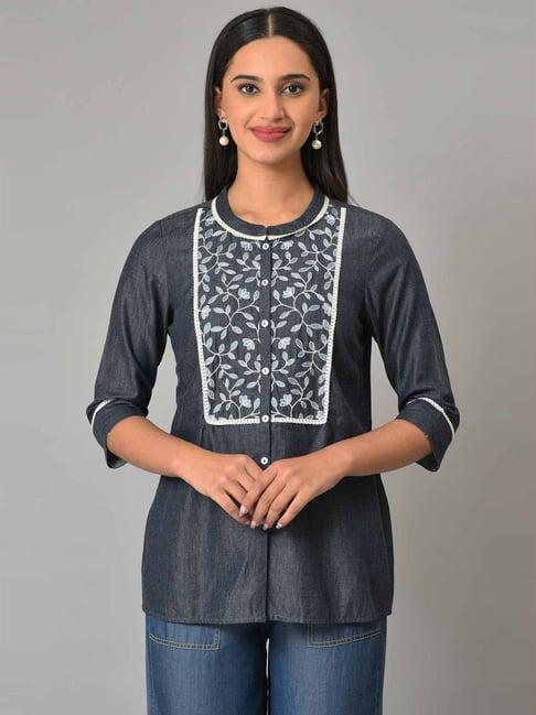 aurelia blue regular fit tunic