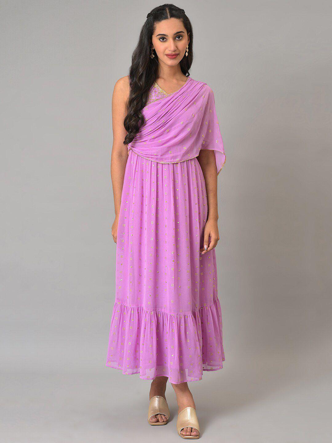 aurelia ethnic motifs embroidered satin maxi dress