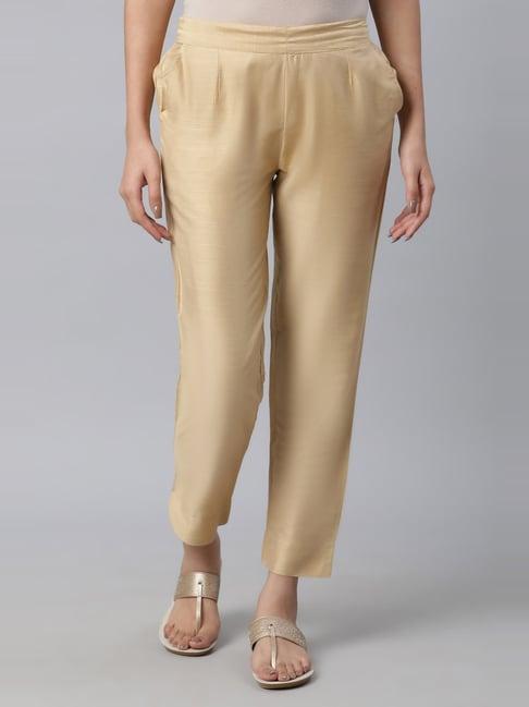 aurelia golden regular fit pants