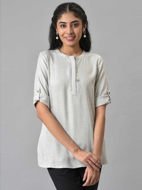 aurelia grey regular fit tunic