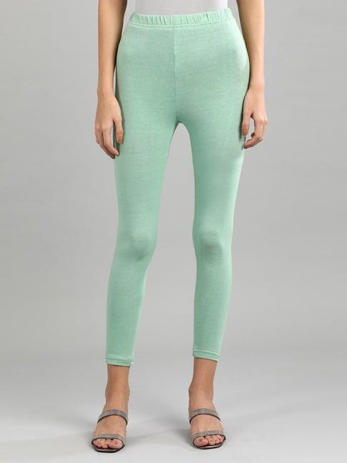 aurelia mint green regular fit leggings