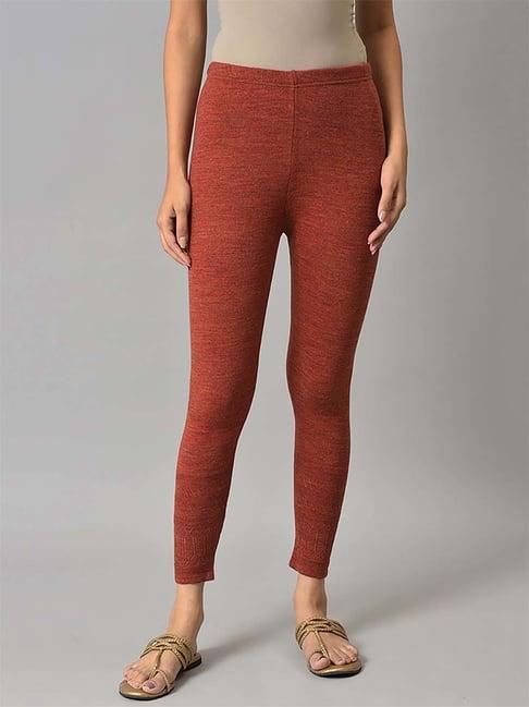 aurelia orange regular fit leggings