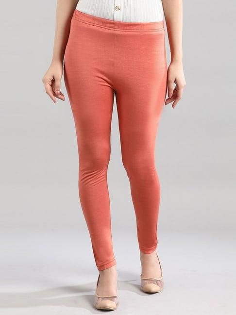 aurelia peach regular fit leggings