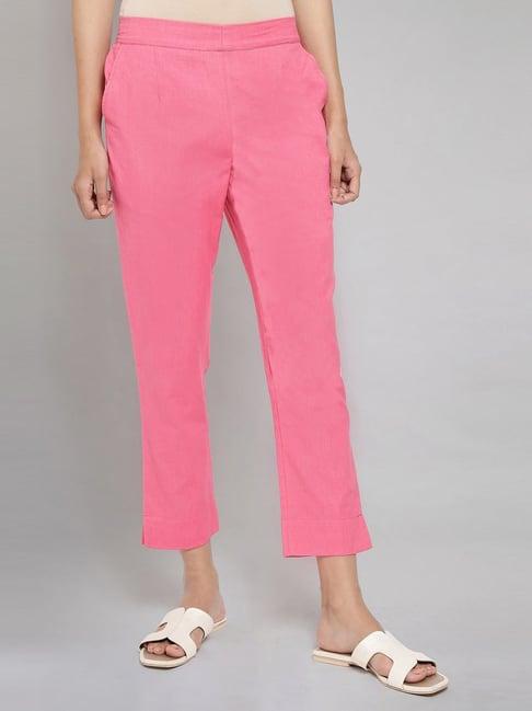 aurelia pink cotton pants