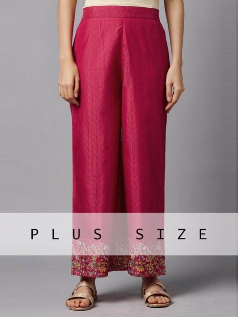 aurelia pink floral print palazzos