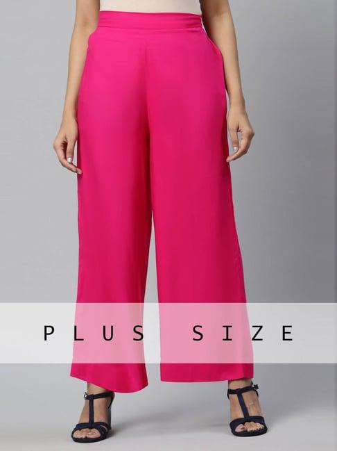 aurelia pink regular fit palazzos