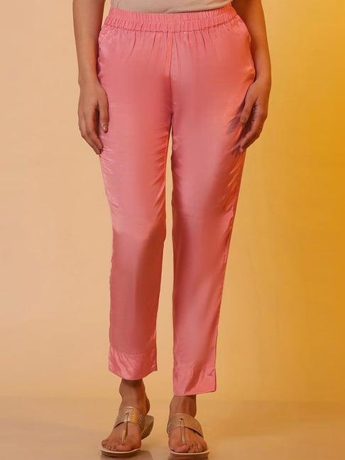 aurelia pink slim fit pants