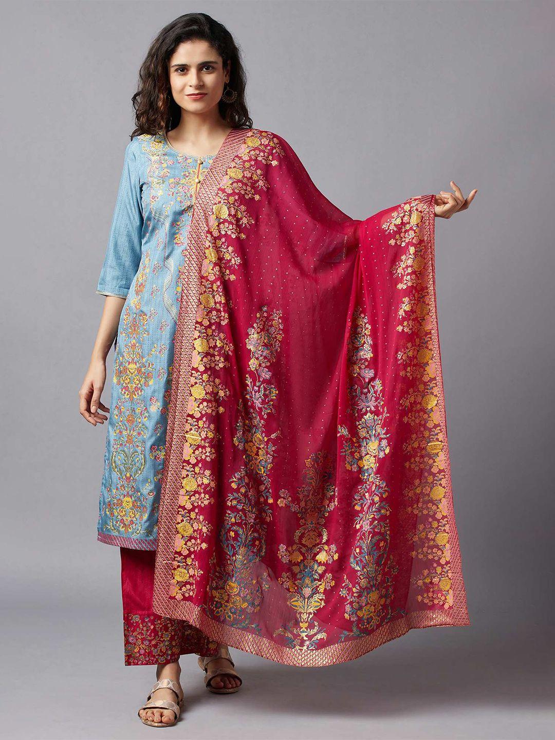 aurelia printed foil print dupatta