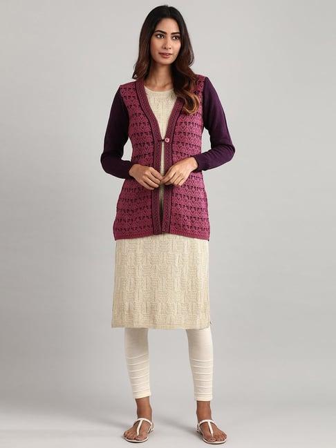 aurelia purple & pink crochet pattern cardigan