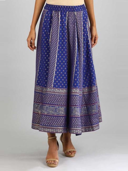 aurelia purple printed skirt