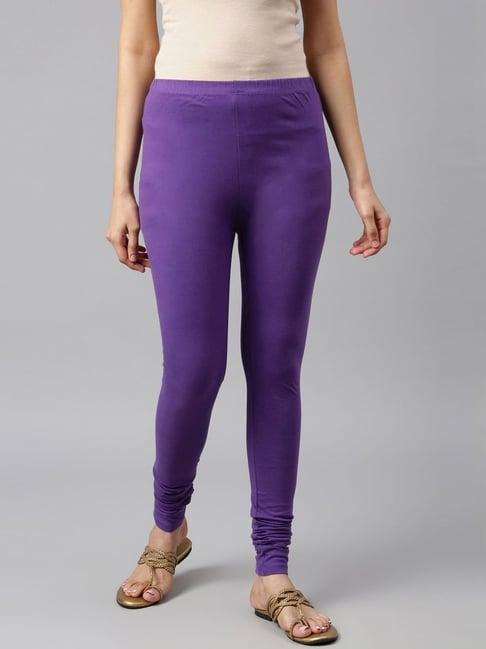 aurelia purple slim fit leggings