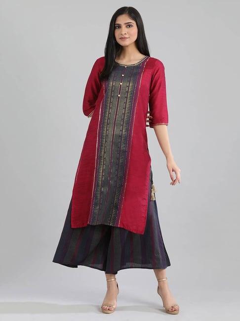 aurelia red printed kurta