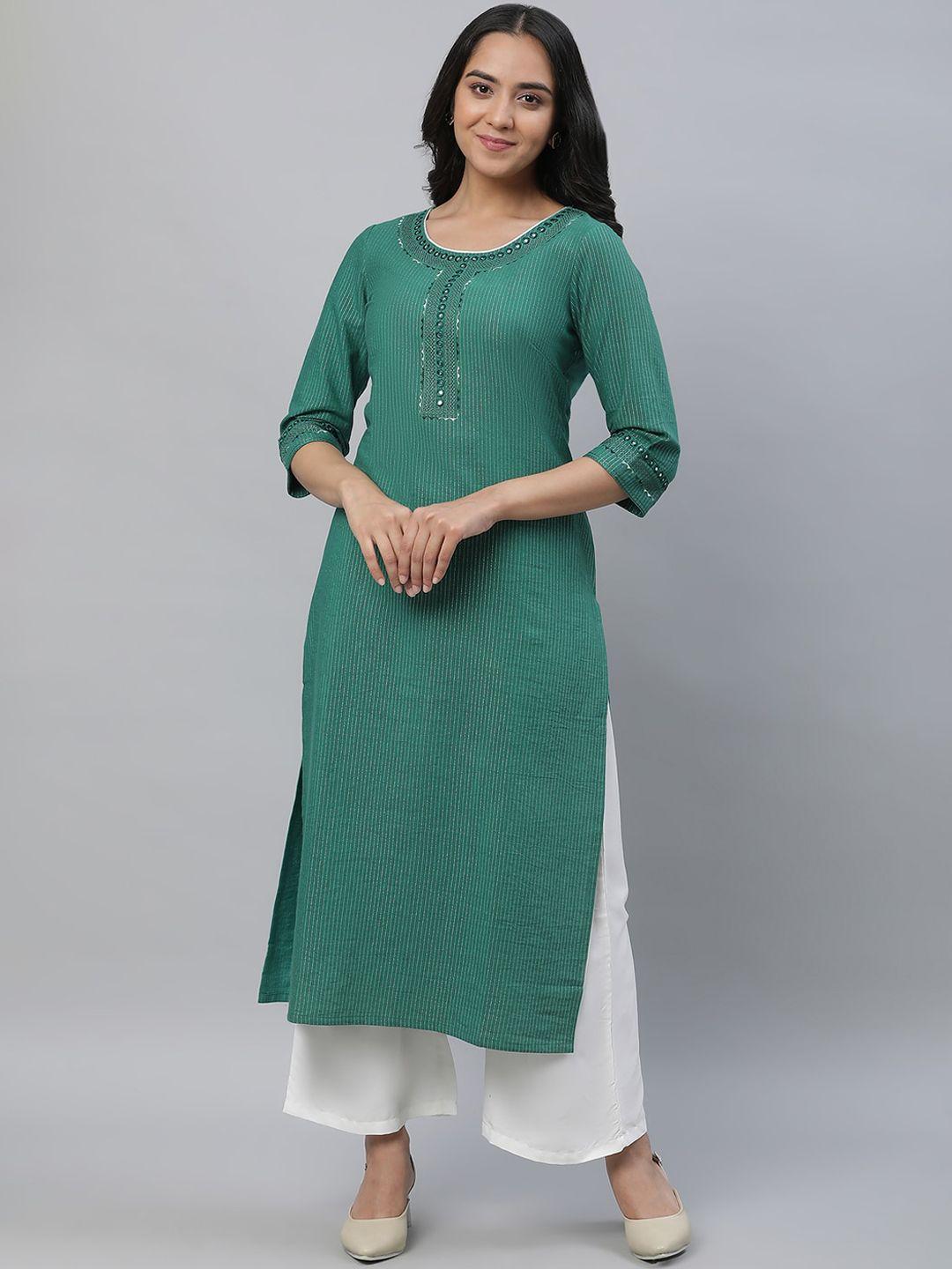 aurelia round neck regular kurta