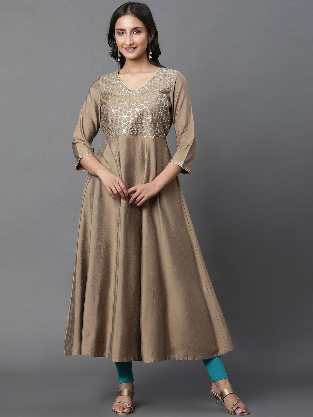 aurelia sequins embellished anarkali kurta