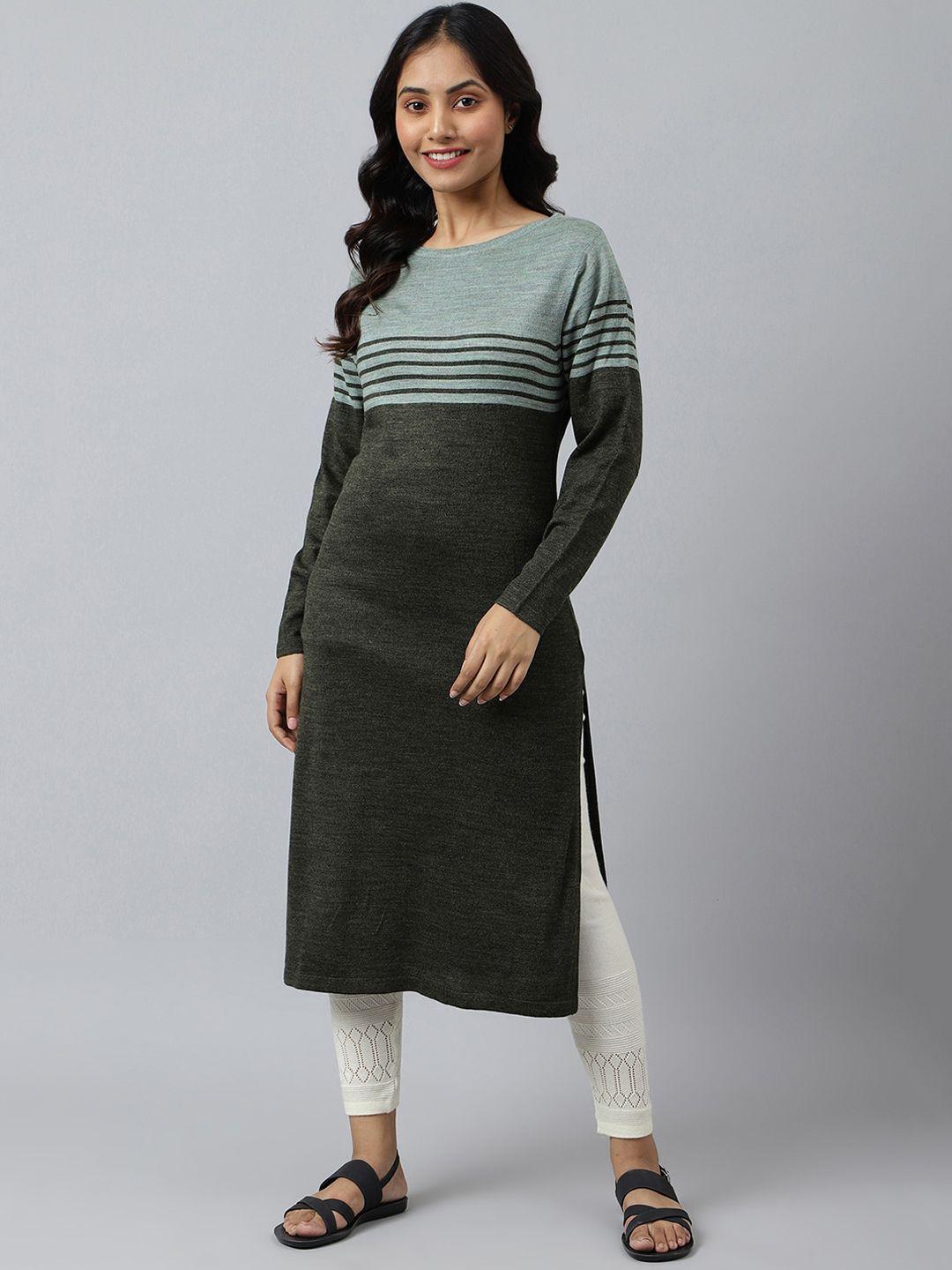 aurelia striped acrylic kurta