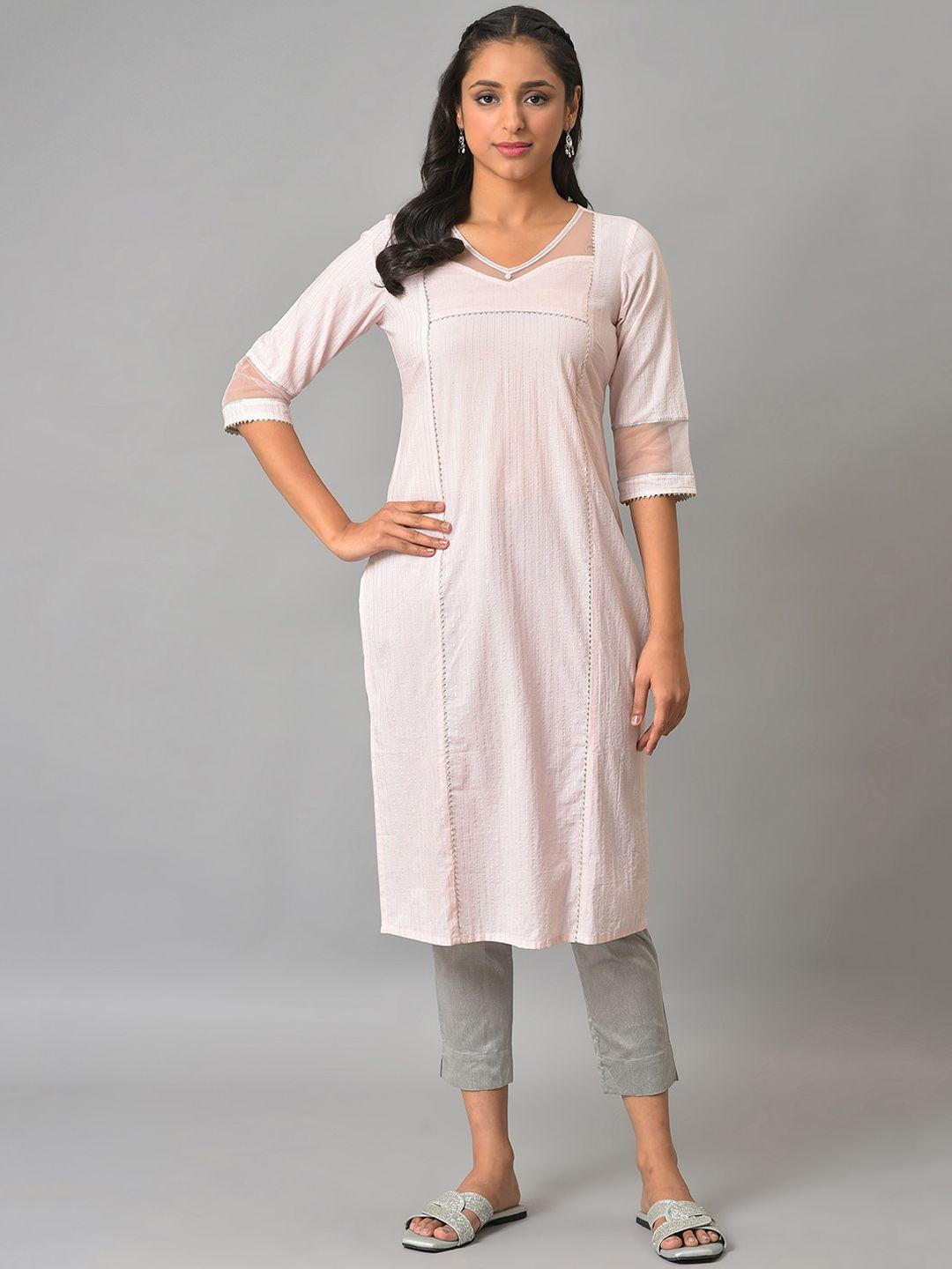 aurelia striped gotta patti straight kurta