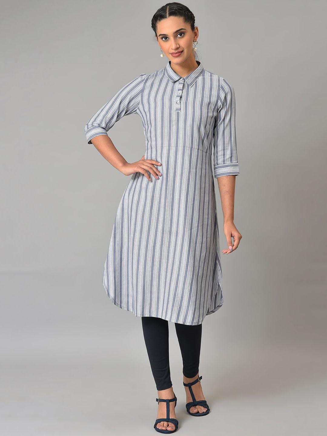 aurelia striped kurta