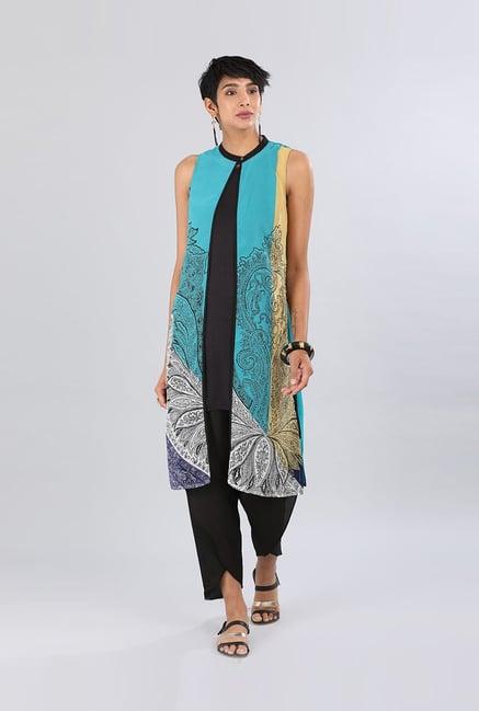 aurelia turquoise printed shrug