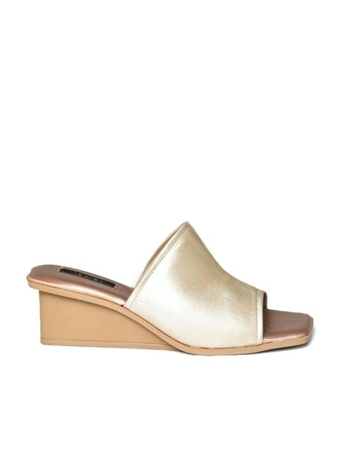 aurelia women's gold casual wedges