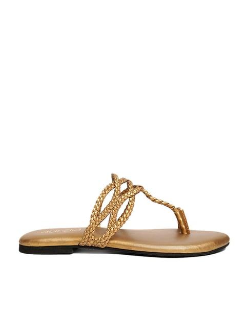 aurelia women's gold toe ring sandals