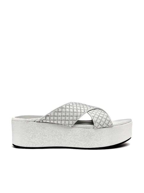 aurelia women's zbelle silver cross strap sandals