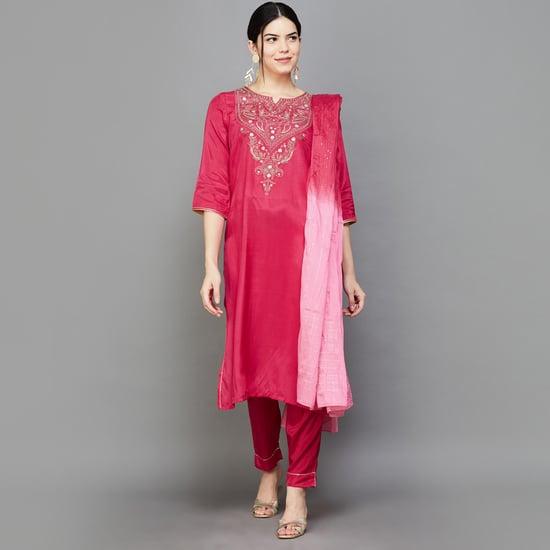 aurelia women embroidered kurta set