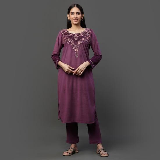 aurelia women embroidered kurta set