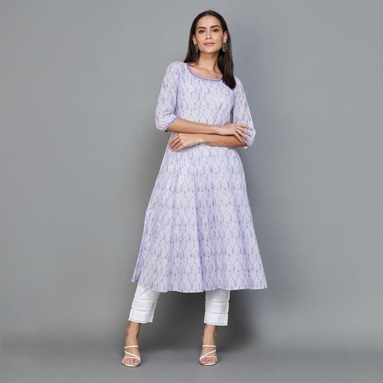 aurelia women printed a-line kurta